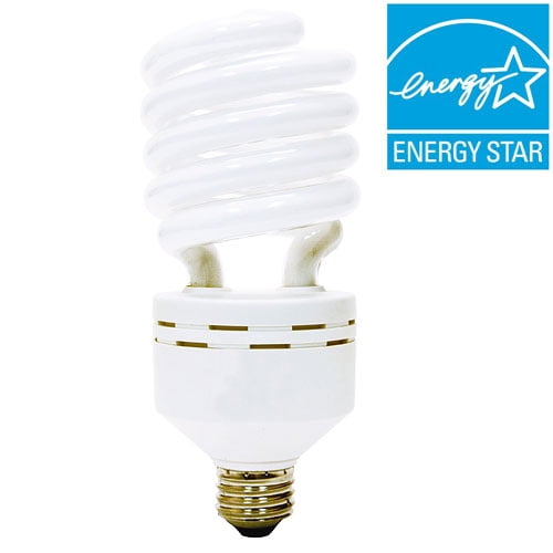 42Watt Fluorescent CFL Spiral Light Bulb 3000K Warm White= 150/W Saves Energy 42Watt Fluorescent CFL Spiral Light Bulb 3000K Warm White= 150/W Saves Energy